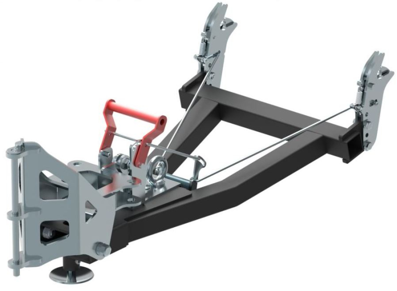 Front Mount Quick Attach Push Tube: V-plow G2 1500